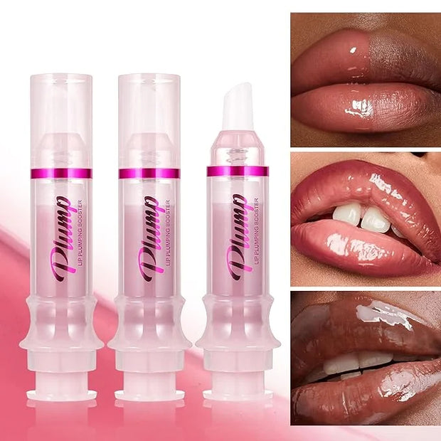 Lip Plumping Lip Gloss, High-Shine & Volumizing Lip Plumping Lip Glass Mirror Lip Glaze Lip Makeup, Long-lasting moisturiz...