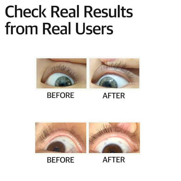 Derma Factory Peptide Eyelash Ampoule – Black Tinting Lash Growth Serum for Thin, Weak & Damaged Lashes – Volumizing Pepti...