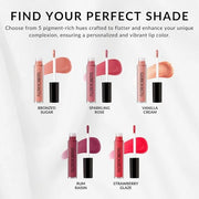 Flori Roberts Luscious Lip Lacquer, Vibrant Lip Gloss Makeup for Women of Color or Deeper Skin Tones, Non-Sticky, Long Wea...
