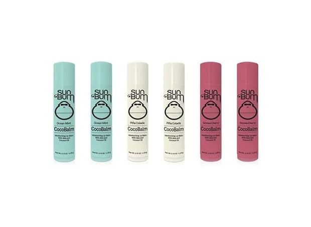 Sun Bum CocoBalm | Vegan and Cruelty Free Moisturizing Lip Balm with Aloe and Coconut Oil | Pina Colada, Ocean Mint, Groov...