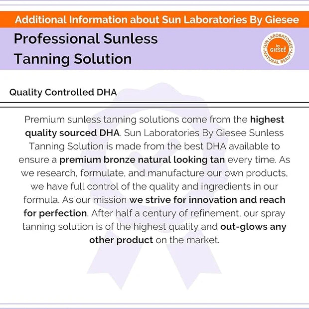 Sun Labs Spray Tan Micro Mist for a Golden Glow - Medium - 1 1/2 Gallon Bottle