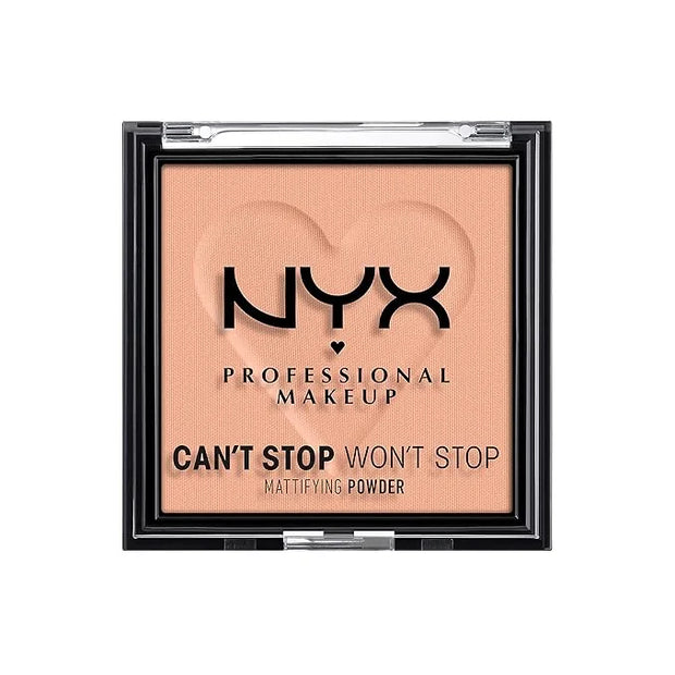 NYX PROFESSIONAL MAKEUP Can't Stop Won't Stop Mattifying Pressed Powder - Bright Peach - Product Image