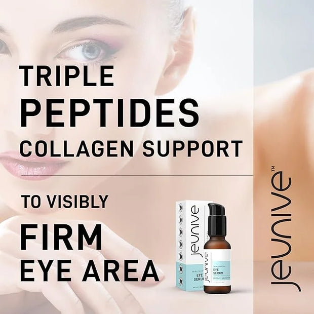 Deep Hydration Refreshing Triple Peptides Daily Eye Correction Serum | 48Hr Hydrating Delicate Eye Skin Area to Reduce Dar...