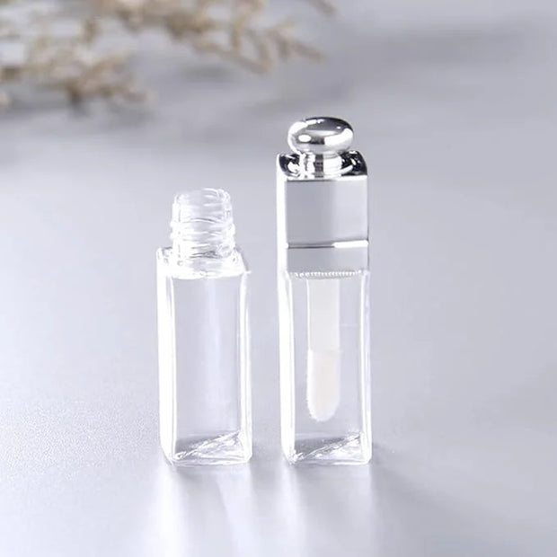 6 Pcs 3ml Empty Lip Gloss Tubes Containers Clear Refillable Lip Balm Bottles Transparent Mini Lipstick Containers for DIY ...