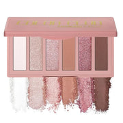 6 Colors Mini Naked Eyeshadow Makeup Palette Blush-colored Neutral Tone Eye Shadow Matte & Shimmer Nude Make Up Pallet wit...