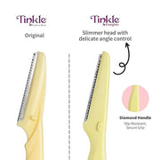 Dorco Tinkle Everglow, 12 Razors (4 Packs of 3), Eco-Friendly Dermaplaning Tool, Multipurpose Eyebrow Razor & Face Shaver ...