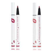 Longwear Liquid Lip Liner, Matte Lip Tint Stain Marker Pen, 2 in1 Liquid Lipstick & Lip Liner Pencil, Long Lasting Waterpr...
