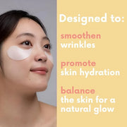 KOCOSTAR Hydrogel Eye Patches with Low Molecular Weight Norwegian Bio-Collagen, Reduces Dark Circles and Wrinkles, Under E...