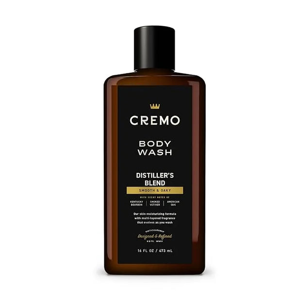 Cremo Body Wash Men, An Elevated Blend with Notes of Kentucky Bourbon, Smoked Vetiver and American Oak, 16 Fl Oz - Product...
