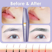 Eyebrow Facial Trimmer: 2 in1 Rechargeable Facial Hair Removal and Eyebrow Shaver - Face Lips Body Painless Facial Razor w...