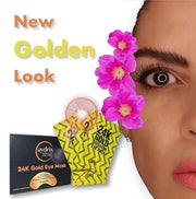 24K Gold Under Eye Mask Treatment - Corrects Puffy Eyes, Dark Circles - Reduces Wrinkles, Fine Lines and Hydrates Your Ski...