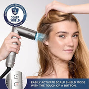 Shark FlexFusion Hair Dryer with Fusion Hair Brush, Diffuser, Ceramic Air Styler with Auto-Wrap Hair Curlers, Ceramic Plat...
