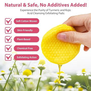 Zrw turmeric face scrub pads,80pcs