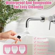 5 in 1 Bikini Trimmer for Women, Electric Razors for Women Shaver Cordless Body Pubic Hair Trimmer Waterproof Facial Hair ...