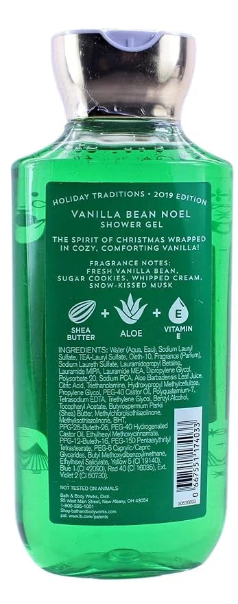 Bath & Body Works Shea & Vitamin E Shower Gel Vanilla Bean Noel - Product Image