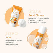 Skin Care Set, Turmeric Vitamin C Skincare 5PCS - Beauty Skin Care for Teens, Facial Skin Care Routine Set Kit, Improve Da...