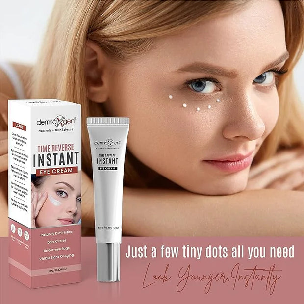 Instant Eyelift Cream Time Reverse Treatment For Dark Circles, Puffy Eyes, & Wrinkles Anti Aging Serum Reduces Under Eye B...