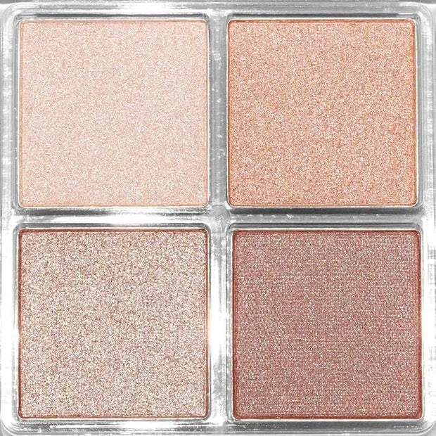 Palladio Eyeshadow Quads, Velvety Pigmented Blendable Matte, Metallic and Shimmer Finishes, Creamy Formula, Four Way Quad ...