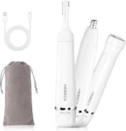 Nose Hair Trimmer for Women and Men, 3-in-1 Electric Facial Hair Removal Rechargeable Portble Waterproof Face Shaver Razor...