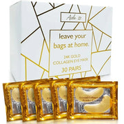 30 Pairs 24K Gold Under Eye Patches for Women – Collagen Gold Masks for Dark Circles and Puffiness - Under Eye Bags Treatm...