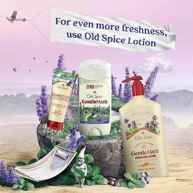 Old Spice GentleMan's Aluminum Free Dry Feel Deodorant for Men, 24/7 Lasting Freshness, Gentle on Skin with Skin Condition...