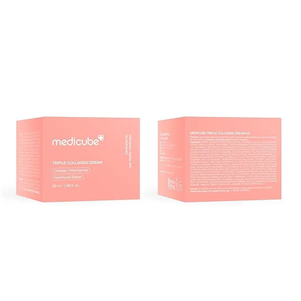 medicube Triple Collagen Cream - Hydrating & Firming Moisturizer with Hyaluronic Acid, Premium Elastin, Shea Butter - Wrin...