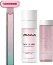 Solawave Red Light Therapy Starter Kit | 4-in-1 Radiant Renewal Wand, Serum and Refill Bundle | Anti-Aging Facial Device w...