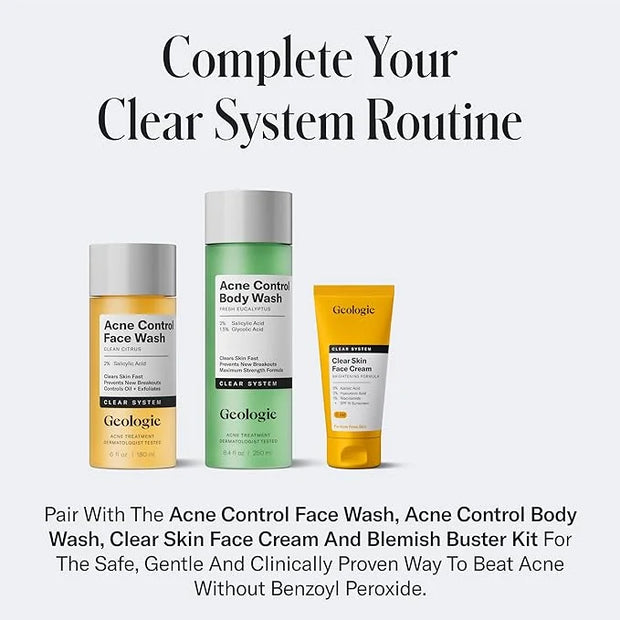 Geologie Skin Repair Moisturizer Face Cream | Clear System Retinol Resurfacing Formula | For Blemish Prone Skin with Niaci...