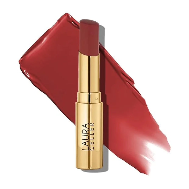 LAURA GELLER NEW YORK Jelly Balm Moisturizing Tinted Lip Balm - Brick House - Hydrating Vitamin E - Semi-Shine Finish - Pr...