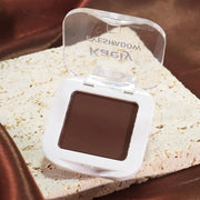 Kaely Pressed Single Eyeshadow Makeup, Coffee Matte Highly Pigmented Monochrome Eye Shadow Palette, Waterproof Neutral Pow...
