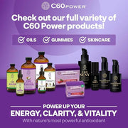 C60 Skincare - Age-Defying Antioxidant Protection - Reduce Wrinkles, Heal Skin, Non-Greasy - Face, Body, Bug Bites, Scarri...