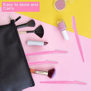 12 Pcs Eyebrow Razors, Face Razors Multipurpose, Exfoliating Dermaplaning Tools, Eyebrow Trimmers Shaver with Safety Cover...