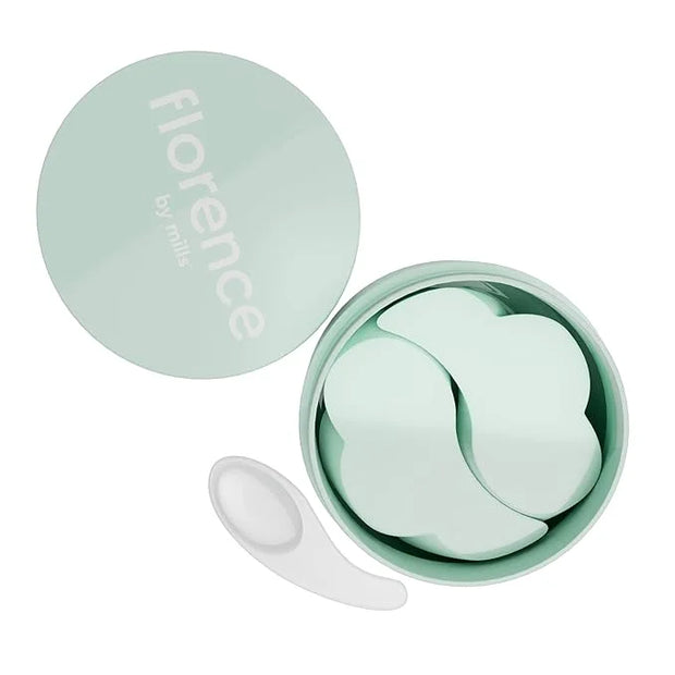 florence by mills Floating Under the Eyes Depuffing Gel Pads, Look Alive Brightening Eye Cream - Product Image