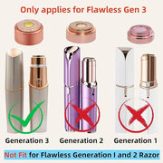 for Flawless Replacement Heads Gen 3 - Finishing Touch Flawless Facial Hair Remover Replacement Blades for Women, Shaver &...