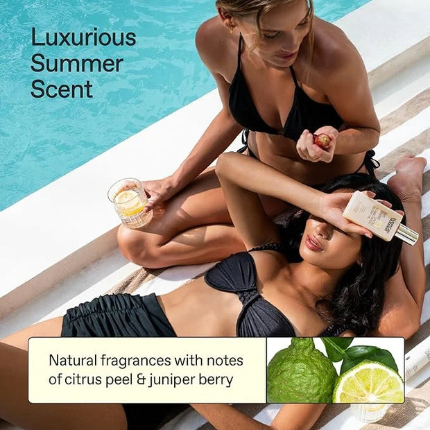 Everyday Humans SPF30 Sheer Body Glow Oil with Gold Mica | Sun Glazed Hydrating UV Protection Vegan Cruelty Free 5.1 Fl Oz...