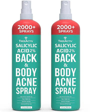 Salicylic Acid Back & Body Acne Spray, Back Acne Solution For Women And Men, Acne Body Spray with Tea Tree Oil, Fast-Dryin...
