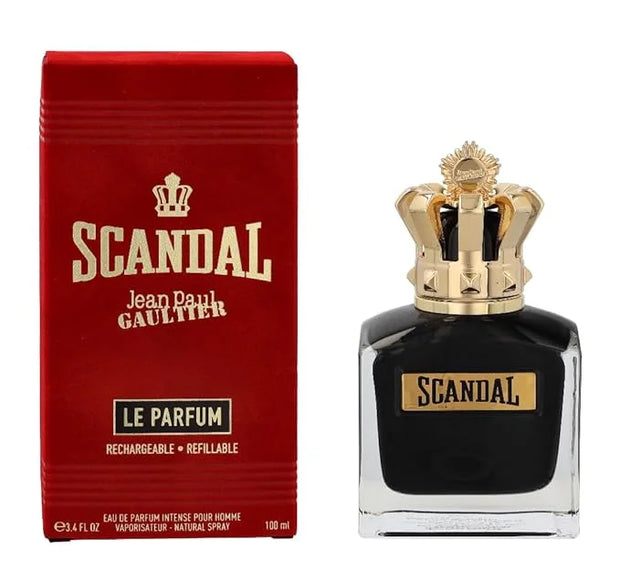 Jean Paul Gaultier Scandal Le Eau de Parfum Intense Refillable Spray for Men, 3.4 Ounce - Product Image