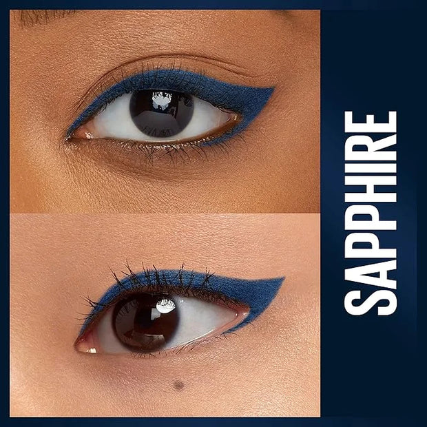 Maybelline Unstoppable Waterproof Mechanical Blue Eyeliner Pencil, Easy to Apply, Smooth Glide, Up to 24 Hour Wear, Sapphi...