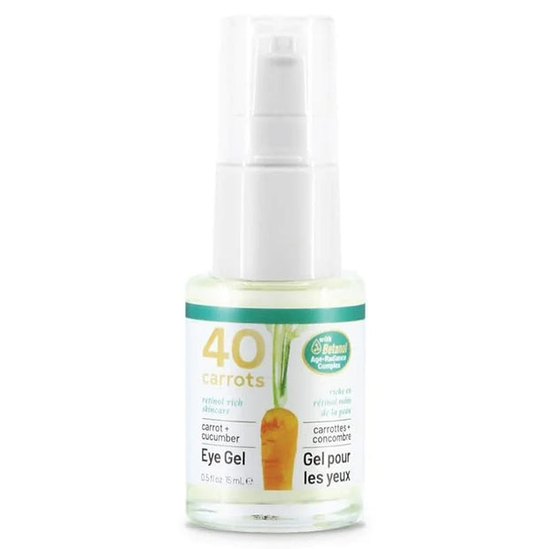 40 Carrots Carrot & Cucumber Eye Gel with Retinol for All Skin Types - Smooths Fine Lines & Reduces Wrinkles, Crow's Feet,...