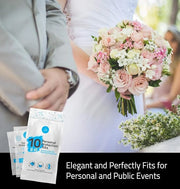 All-in-One Personal Protection Kits to GO - 10 Pack - With Plastic Gloves, Hand Cleansing Wipes, Disposable Face Mask - Pr...