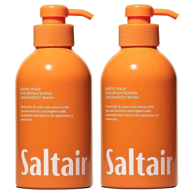Saltair Body Wash, Exotic Pulp 2-Pack. Moisturizing Body Cleanser with Monoi Oil and Cupuacu Butter. Luxury Shower Gel for...