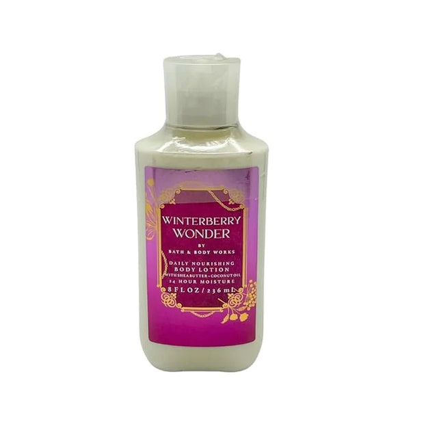 Bath & Body Works WINTERBERRY WONDER 2pc bundle - Fine Fragrace Mist & Body Lotion - Gift set with a Red Bow for Holidays ...