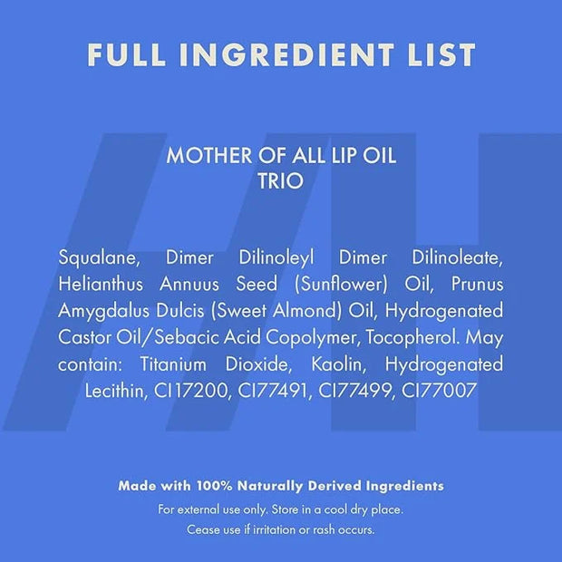 Handmade Heroes 100% Natural Vegan Lip Oil with Squalane Non-Sticky Lip Gloss Moisturizing, Shiny, Nourishing Korean Lip G...