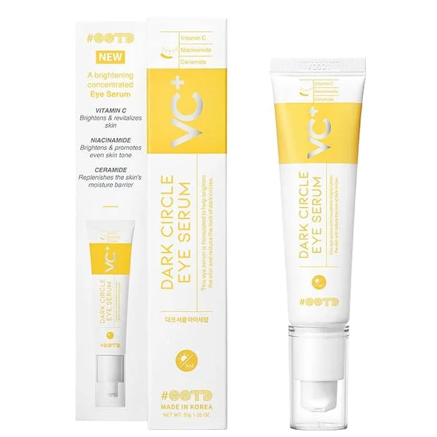 Dark Circle Remover Eye Serum, Eye Bags Treatment for Men and Women, Vitamin C, Niacinamide, Ceramide, Vegan Under Eye Tre...