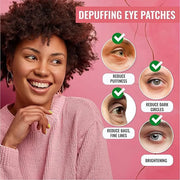 LOOKATME Korean Eye Mask for Dark Circles and Puffiness, Hydrogel Eye Patch for Eye Bags with Rose Gold (60pcs x 2pk), Eye...