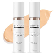 DRMTLGY Anti-Aging Tinted Moisturizer with SPF 46. Universal Tint. All-In-One Light Coverage Sheer Tinted Face Sunscreen w...
