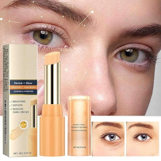 3pcs Revive + Glow Vitamin C Eye Balm, Revive and Glow Vitamin C Eye Balm, Hydrating Eyes Cream, Improve Dark Circles, Red...