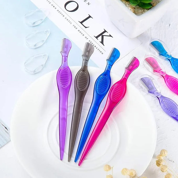 Mudder 28 Pcs Eyebrow Razor Knife Shaver Trimmer Shaver Multipurpose Exfoliating Tool Facial Hair Removal for Women Valent...