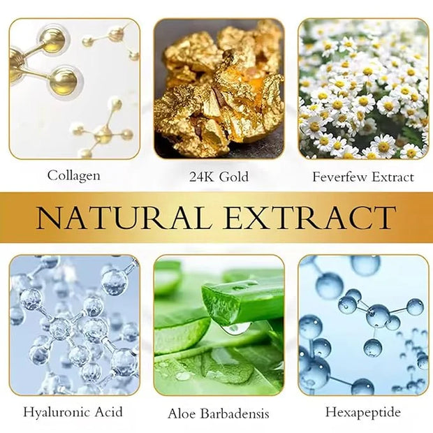 30 Pairs 24K Gold Eye Masks, Collagen Eye Patches for Puffy Eyes and Dark Circles Treatments, Reduce Undereye Bags,Wrinkle...