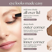 Julep Eyeshadow 101 Cream-to-Powder Waterproof Shadow Stick – Champagne Shimmer – Long-Lasting, Crease-Proof, Medium Golde...